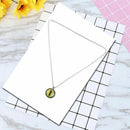 Eyeglass Cabochon Necklace Women Chain Statement W3A1