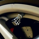 Universal Cross Style Car Tire Tyre Wheel Valve Stems Caps Cover Dust Black H2G6