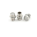 20pcs 5mm Round Chrome Metal LED Lamp Light Emitting Diode Bezel Holder BX