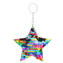 Colorful Sequins Keychain Star Shining Girl Backpack Jewelry (Multicolor) A