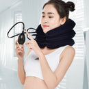 Air Inflatable Pillow Cervical Neck Head Pain Traction Support (sapphire)