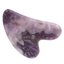 Face Body SPA Amethyst stone Board Gua Sha Body Relaxing Scraping MassageS Ew
