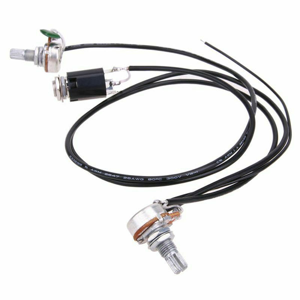 Guitar Passive Volume and Tone Control Wiring Harness with 6.3mm Input Sock