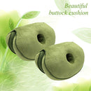 Dual Comfort Cushion Home Memory Foam Hip Lift Seat Cushions (Army Green)