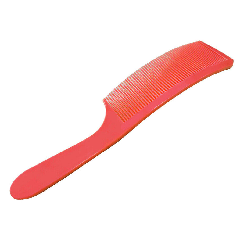 Barber Stylist Curved Styling Comb Flat Top Hairdressing Comb Red