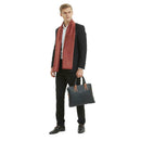 Fashion Men Shawl Double Sided Wave Print Scarf Casual Winter Warm Neck Tie