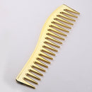Anti-static Wide Tooth Comb Barber Heat Resistant for Curly Hair Golden