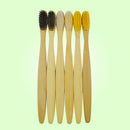 Eco Vegan Bamboo Charcoal-Toothbrush Antibacterial Soft Fine Oral Brus VLO