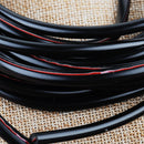 5M Black Car Door Edge Rubber Strip Guard Moulding Trim Scratch Protector Cover