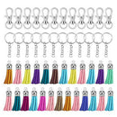125pcs  Key Chain Ring with Chain Tassel Pendants DIY Key Ring  Jewelry MakOZ
