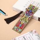 DIY Special Shaped Diamond Painting Leather Tassel Bookmark Creative Crafts