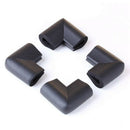 4pcs Bumper Corner Protectors by Table Edge Baby Safety Black