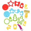 18PCS Kids Plasticine Mould Tools DIY Children Clay Cutters Roller Moulds OZ