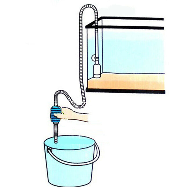 Pump for Fish Tank Siphon Pump Water Change Gravel Cleaner 150cm Filter Home