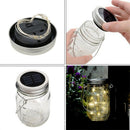 6 Pack Solar Mason Jar Lights, 10 Led String Fairy Firefly Lights Lids Inse