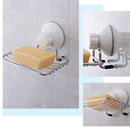 Draining Soap Holder Multifunction Wall Mounted Strong Sucker Bathroom Tray