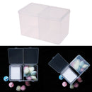 Clear Plastic Cotton Swab Box Storage Organizer Holder Cosmetic Makeup Tool