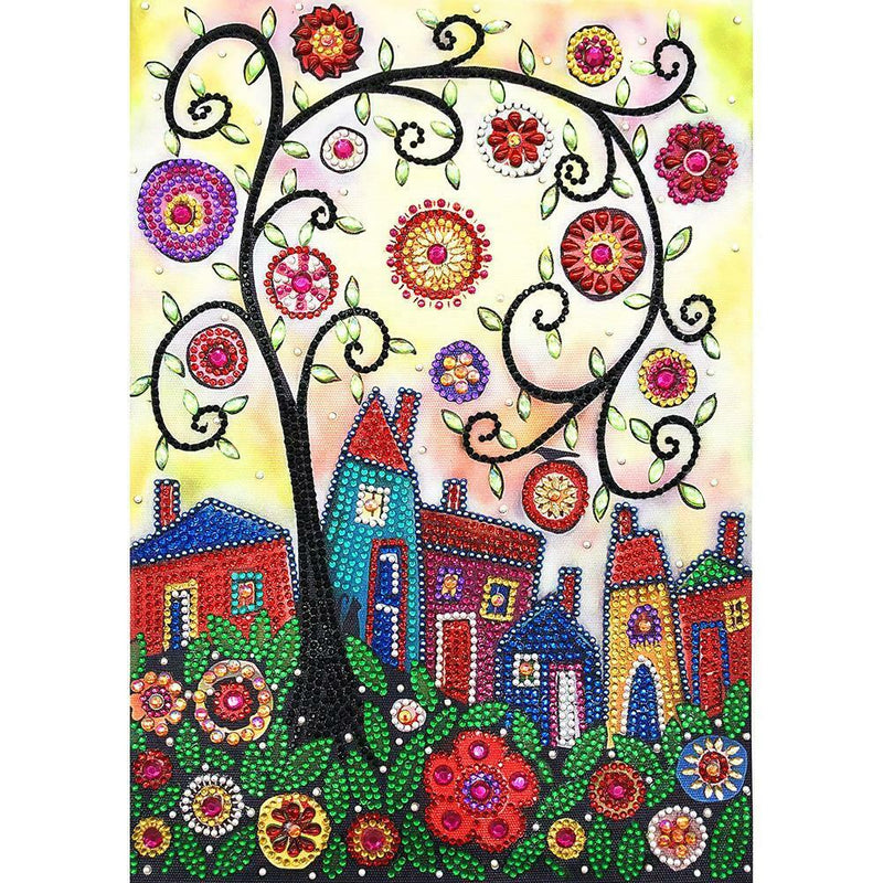 5D DIY Special Shaped Diamond Painting Tree Cross Stitch Mosaic Craft Kits