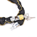 Motorbike Scooter Bike Chain Pad Lock Security Iron Chain Inside + 2KeysDOFA HES