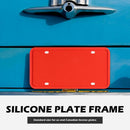 License Plate Frame Thick Silicone US America Canada License Plate Tag Holder