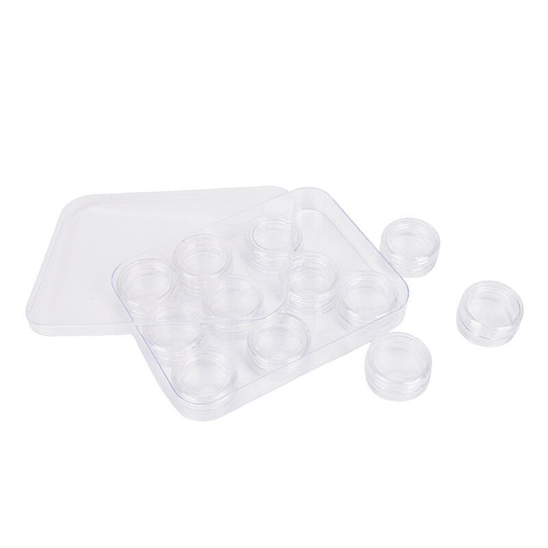 1Pc Storage Case With12 Small Boxs Nail Art Clear Empty Plastic Storage Case  Gw