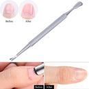 Stainless Steel Cuticle Nail Pusher Trimmer Metal Double Sided Dead Skin P Tw Gw