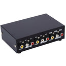 Durable Metal 2-Way 3 RCA Audio Video AV Switch Switcher Input Selector Box