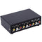 Durable Metal 2-Way 3 RCA Audio Video AV Switch Switcher Input Selector Box