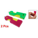 2 Pcs Sewing Automatic Assorted Color Plastic Needle Threader K2G3