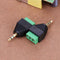 2pcs 3.5mm to Dual Channel Terminal Audio Male Plug Connectors Adapters #gib