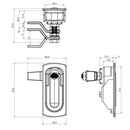 Metal Adjustable Grip Compression Latch for Industrial Updated Part