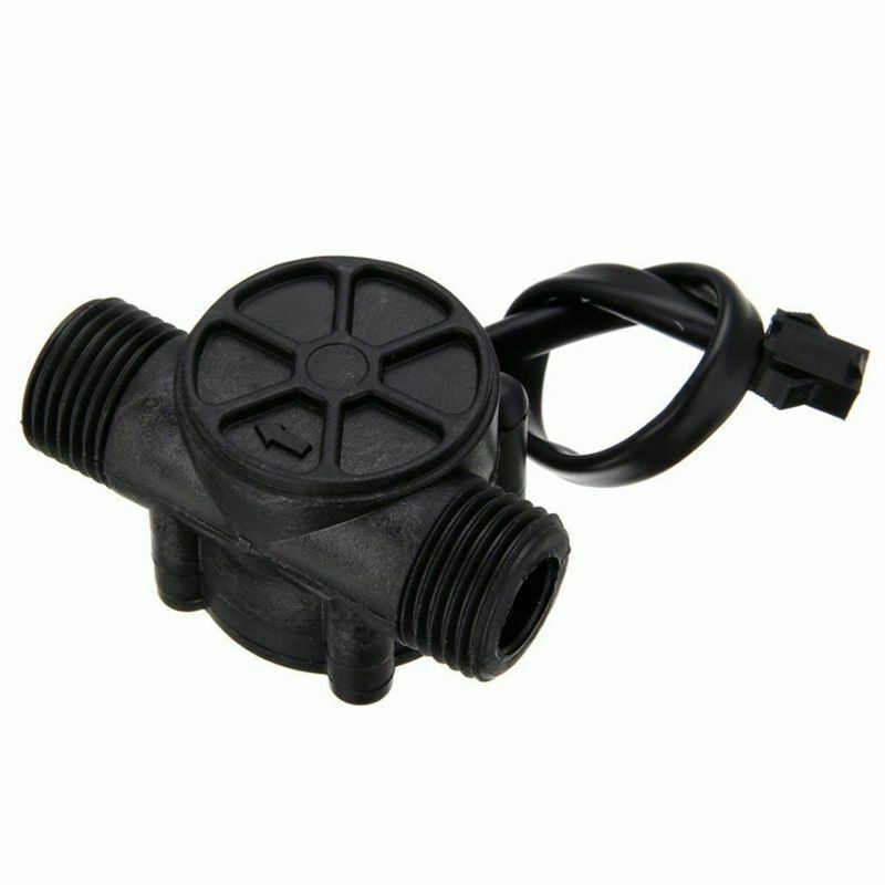 1/2 Inch Water Flow Sensor Control Fluid Flowmeter Counter 1-30L/Min For Ar
