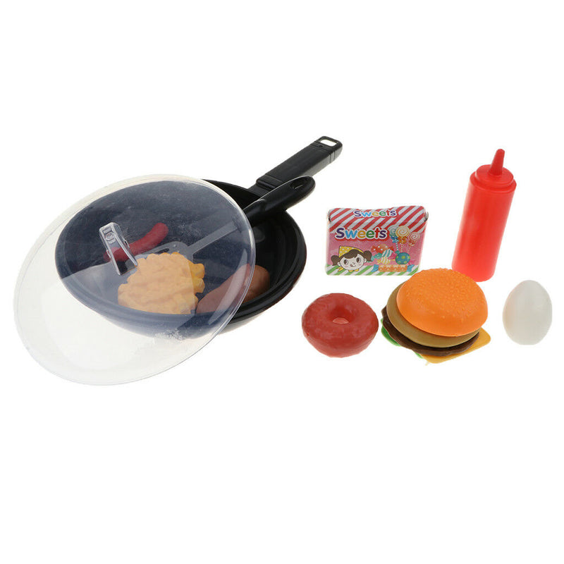 9pcs/Set Kids Toddler Fast Food Playset for Girls Boys Cooking Pretend Play