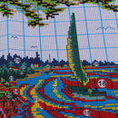 11CT DIY Seaside Landscape Needlework Cross Stitch Kit Home Decor Craft Gift