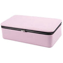 Portable Korean Jewelry Box Organizer Travels Faux leather Ring Bracelet Ea O9A6