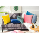 2Pcs Cushion Case Pillow Cover for Sofa Bedroom Car Living Room, 24x24 '', Black