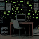 3pcs/set Luminous Animal Wall Stickers Waterproof Room Decals (HZY017-A) A