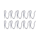 10pcs Curtain Drapery Pin Hooks - Silvery H7L9