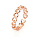 The New Innovative Copper Electroplating Ring Can Adjust Women'S Hollow Lov T5M5