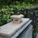 Solar Powered LED Garden Light Waterproof Outdoor Pillar Fence Lamp Yellow