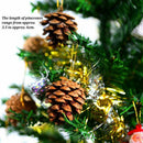 24 Pieces Pine Cones Ornament Natural PineCones With String Pendant Crafts  A6E7