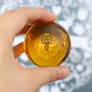 Amber Natural Quartz Magic Crystal Healing Ball Sphere 50mm Feng Shui  OZ