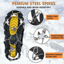 Ice Cleats For Women Men, 19 Snow Spikes Ice Crampons For Walking, Jogging,