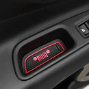 Door Mats Gate Slot Mat Cup Pads Red 16Pcs for Jeep Renegade 2016 2017 M7J6
