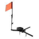 2pcs Triangular Ice Fishing Rods Poles Ice Fishing Tip-Ups with Orange Flag