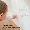 10pcs Baby Safety Protector Children Cupboard Cabinet Locking Plastic Lock