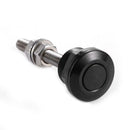 22mm Push Button Bonnet Hood Pin Lock Clip Kit Quick Release Latch (Black)
