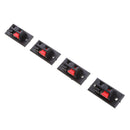 2-Way Stereo Speaker Plate Push Release Connector Terminal 4pcs