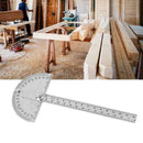 180 degree Protractor Angle Finder Arm Measuring Ruler Stainless Steel Tool M7R2