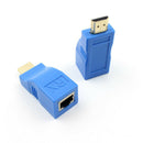 HDMI TX/RX Adapter CAT6 CAT5e Blue HD 1080P Transmitter HDMI Extender Signal